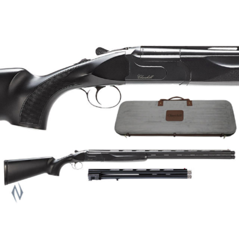 AKKAR CHURCHILL 12G 20" & 30" COMBO EJECTOR BLACK SYNTHETIC