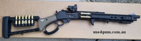Marlin Dark Series 1895 45-70. Ranger Point Precision Adjustable Pistol Grip Stock, Ranger Point Cartridge Quiver Ammo Holder, Leupold Delta Point Pro Red Dot S