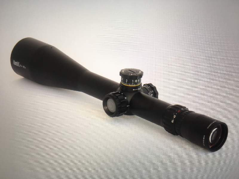 March 8-80x56 Illuminated MTR-2 Reticle, in Excellent Condition, comes with original box, all literature & accessories. ONO