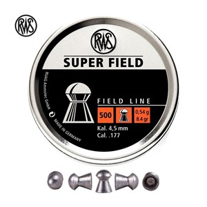 RWS
2317162
SUPER FIELD
177CAL, 8.3GR
AIR RIFLE PELLETS

$17.95 /PER 500
$161.55 /PER 5000