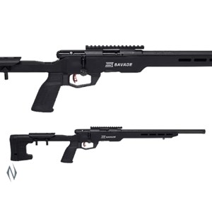 SAVAGE
B SERIES RIMFIRE RIFLE
BLUED FINISH
CUSTOM MDT CHASSIS
THREADED VARMINT BARREL
PIC RAIL
ADJUSTABLE STOCK

AVAILABLE IN

B22P 22LR
B22MP 22WMR
B17P 17HMR

NEW $1415