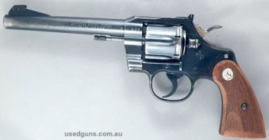 Colt Officers Match .22 revolver made in 1966. These revolvers were manufactured to the same standards as Pythons at the Colt factory. The action is the same as