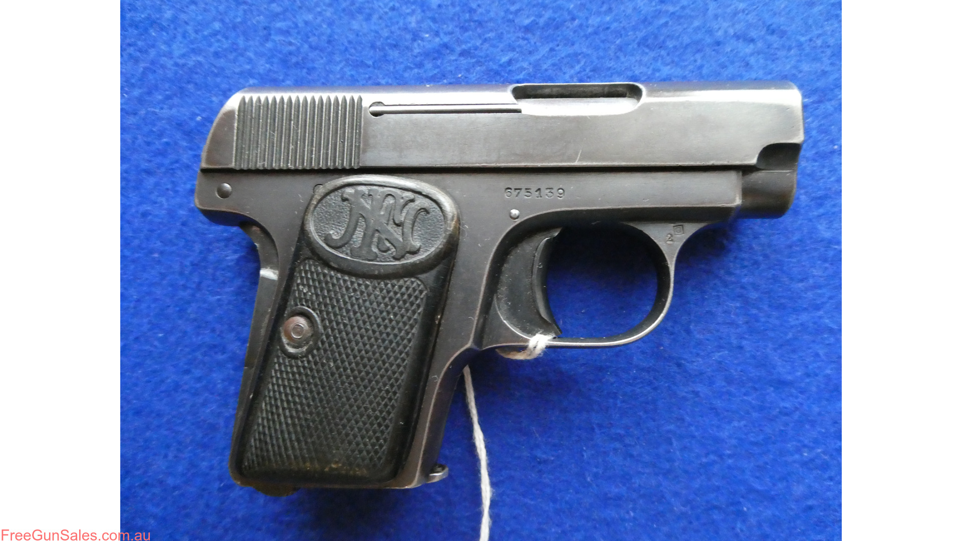 FN Browning 1906 SN: 675139. .25ACP $380 CMI3 ORANGE