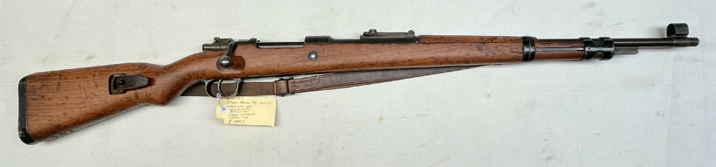 The Otto Skorzeny of rifles. Czech built 1945 Mauser 98 with some German markings still apparent, transferred to the Israeli military in the late 40's. Converte