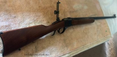 No.3 Ruger 38-72 heavy barrel with Pedersoli sight. Great condition. 1 in 12 twist 375 Barrel. Would suit someone looking for 38-72, calibre change to one of th