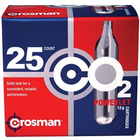 CROSSMAN C02 CYLINDERS 25PK 2311
