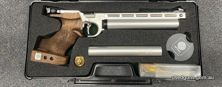 As new condition Steyr Evo air handgun in 177 Air. Has a 10 inch barrel. Comes cased. $30 Post to your dealer Australia Wide (WA $65 Perth Only). 2 month lay-by