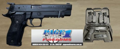 SIG SAUER P226S 9mm¬¨‚Ä† HOLSTER & BOX¬¨‚Ä† included AS PICTURED 5 MAGS & 2 DOUBLE MAG POUCHES included SN U876332 SIG HOLSTER INCLUDED