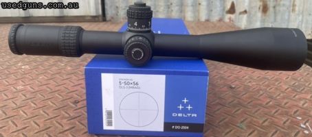 Delta Stryker 5-50x56 DLS-1 reticle, new in box only removed for photos $ 1950 plus post.