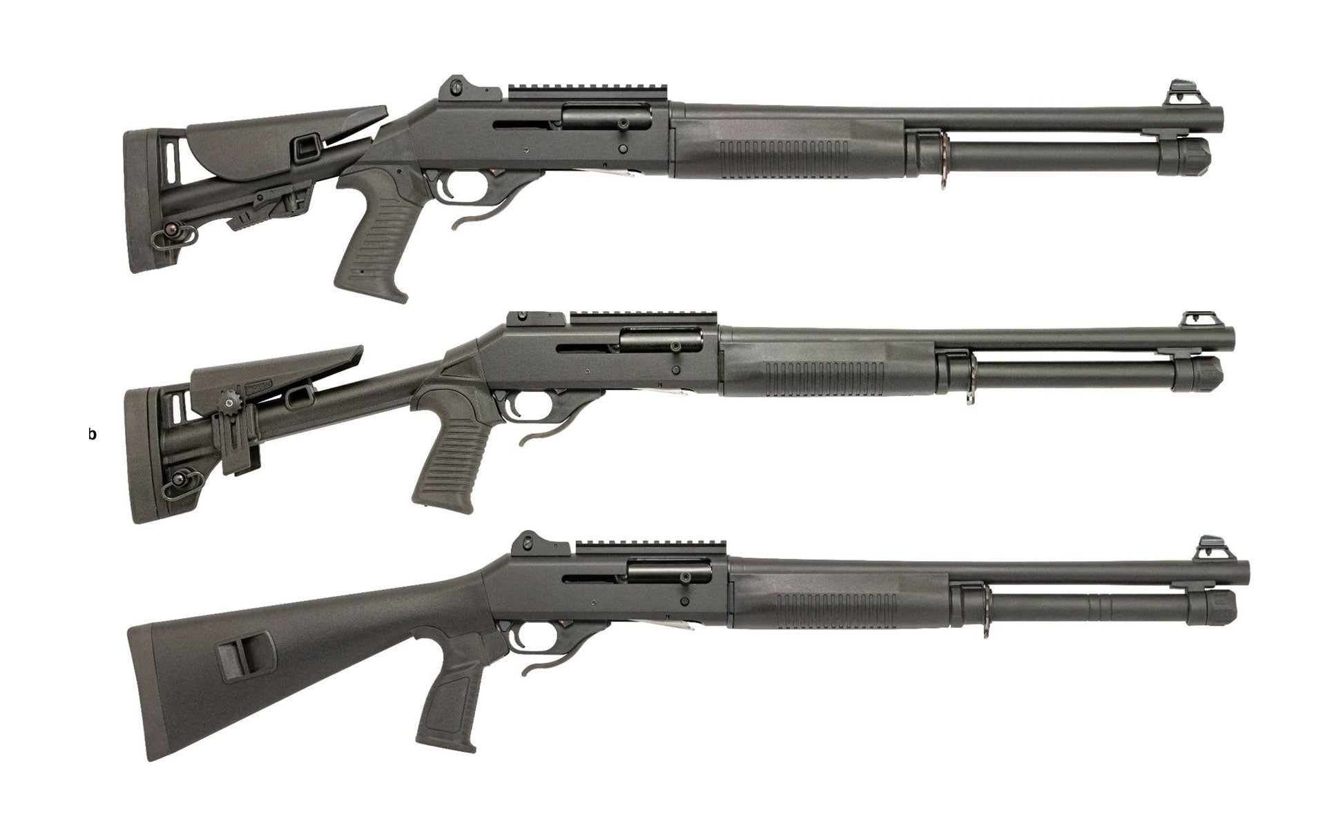 Sulun Tacsoras 24" 61cm Black M4 Adjustable pistol grip stock, Ghost Sights, Mobil Chokes