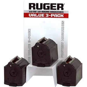 RUGER
90451
VALUE 3-PACK
BX-1 22LR 10 SHOT
FITS RUGER 10/22, AMERICAN ETC

SPECIAL $99
