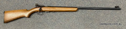 Good condition Winchester 69 in 22LR. Has a rear Winchester target peep sight. Cycles well. 5 round magazine. Barrel in good condition. Great light target rifle