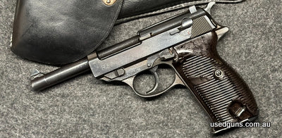 WW2 AC43 code Walther P38 in 9mm barrel length 125mm club legal, all matching number and original naughty proof marks remained. bore 8/10 come with hardshell ho