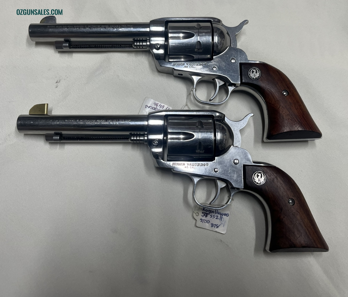 Pair of Ruger Vaqueros 45 colt