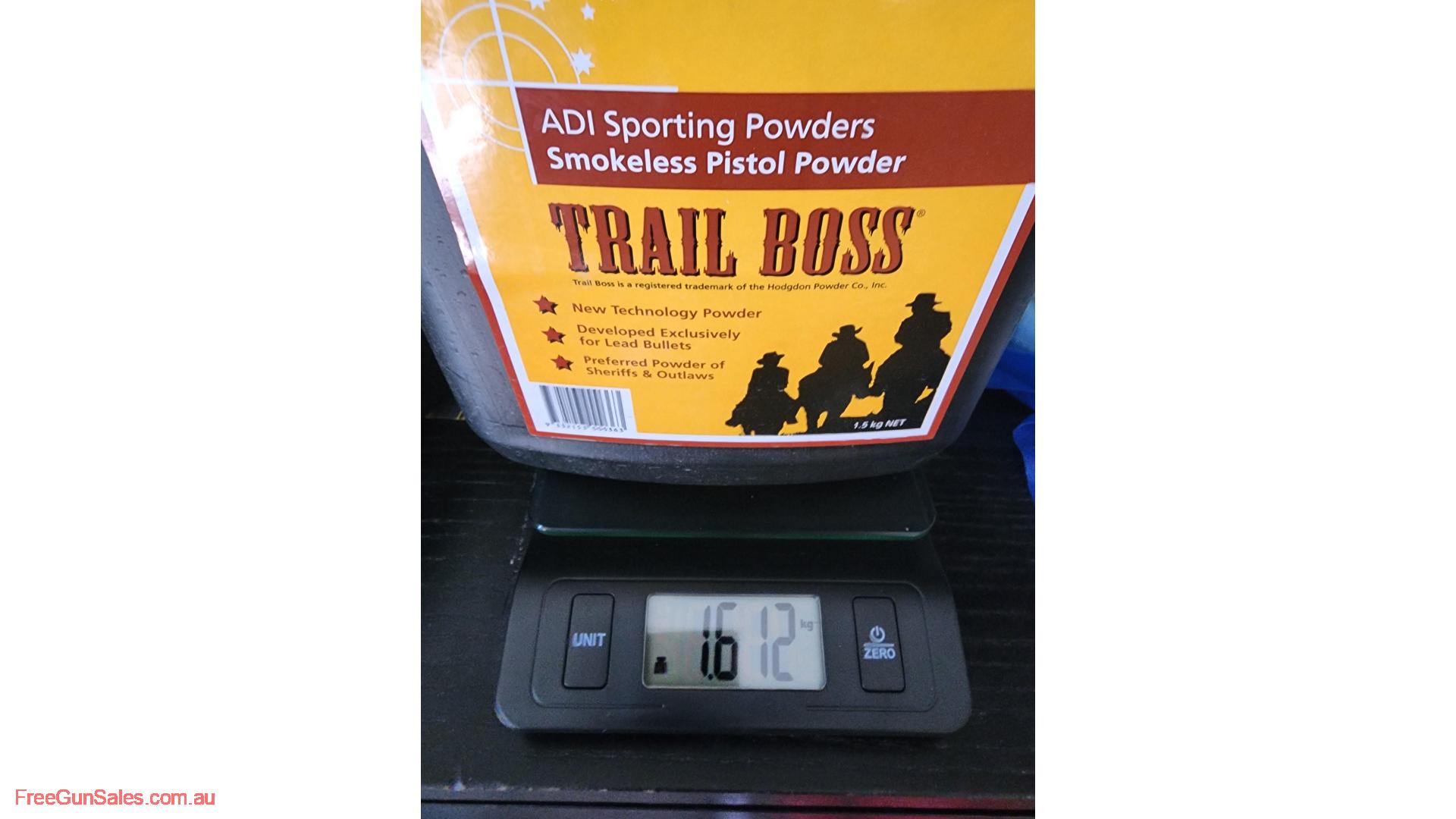 Trailboss 1.5kg bottle nearly full South Eastern Suburbs