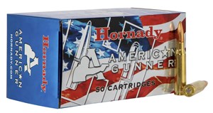 HORNADY
H80967
AMERICAN GUNNER
308WIN, 155GR, HPBT
AMMUNITION

SPECIAL
$98.90 /PER 50
$989 /PER 500