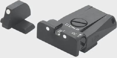LPA Adj.Sight Set Beretta 92, 96,98,M9 White