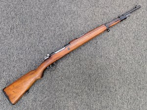 MAUSER
98 COLOMBIAN
30-06
5 SHOT
EXCELLENT BORE
MATCHING BOLT
VERY CLEAR MARKINGS ON RECEIVER
DATED 1952
#F2316

EXC+ $895