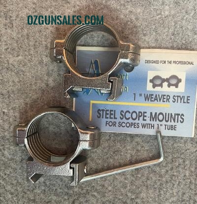 Acusport  Rail / Weaver Base 1" Steel mounts