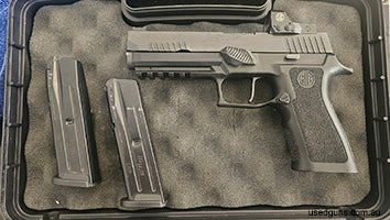 P320 x five Sig red dot Apex trigger kit Gas pedal 2 mags As pictured $1000 Please do not waste my time, what you get is what's pictured