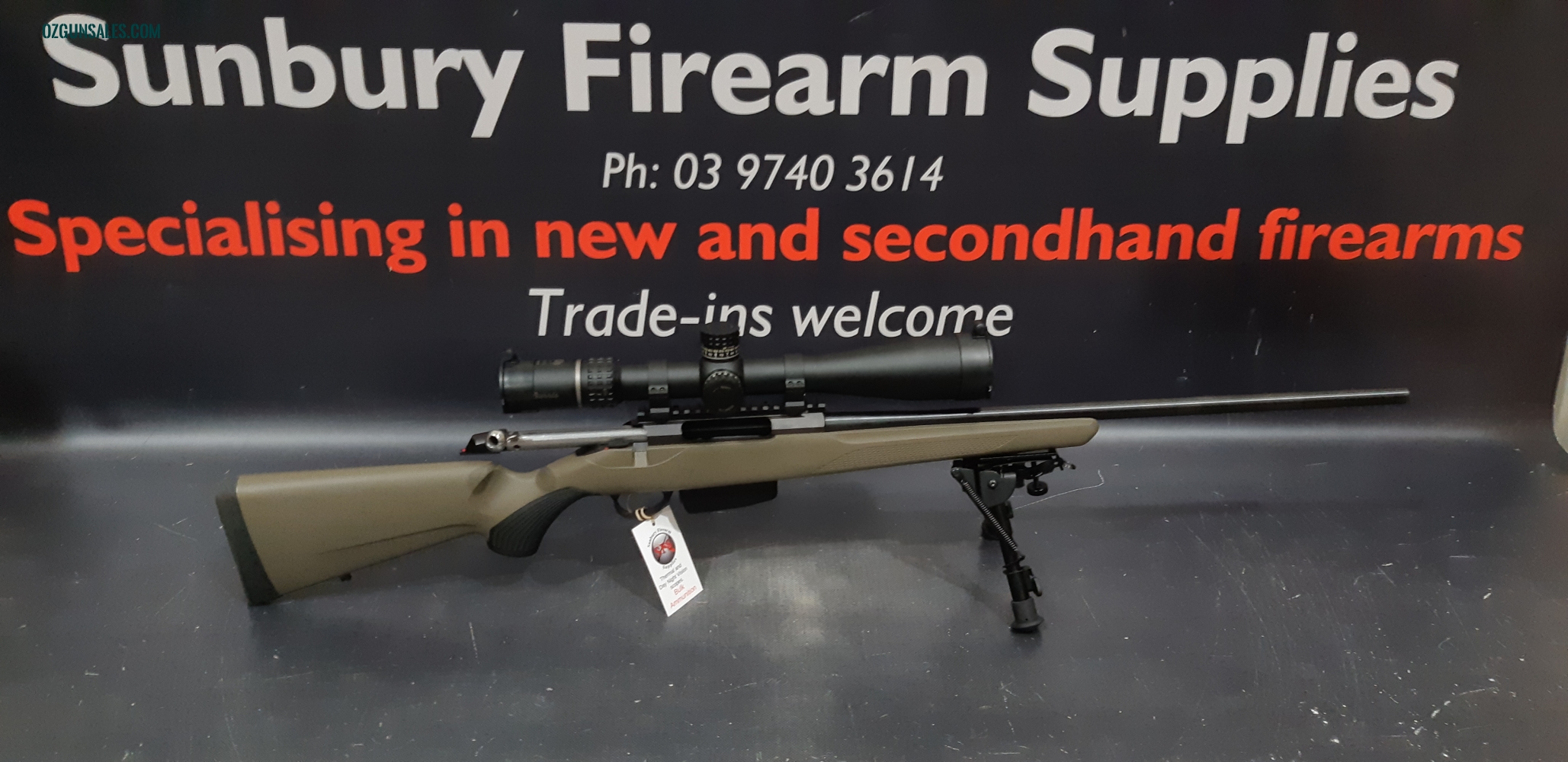 Tikka T3x Lite (Green) 30-06 S/H with scope AX089