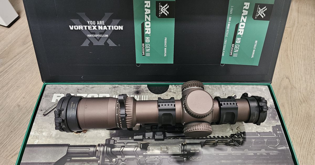 Vortex Razor HD Gen III 1-10x24 FFP - EBR-9 (MRAD)