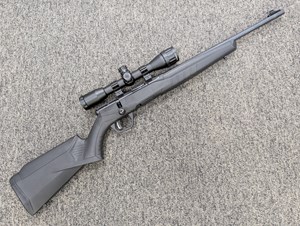 SAVAGE 
B22
22LR
10 SHOT
16 INCH SPORTER BARREL
MATTE BLUED FINISH
SYNTHETIC STOCK
ARCTIC FOX 4X32 AO SCOPE
1 INCH RINGS AND BASES
ADJUSTABLE ACU TRIGGER
#3091133

EXC $390