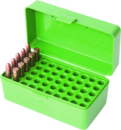 MTM 50RD AMMO BOX RIFLE SML 22 HORN