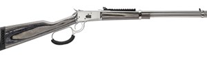 ROSSI
MODEL R92 SS LAM
20" STAINLESS STEEL ROUND BARREL
PEEP SIGHTS
SCOUT PIC RAIL
GREY LAMINATED STOCK & FOREND
10 SHOT
BIG LOOP LEVER

AVAILABLE IN
357 MAGNUM SPECIAL NEW $1175
44 MAGNUM SPECIAL NEW $1229
