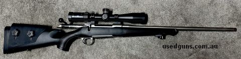 Sauer 100 Ceratech in 243 Win. Fired approximately 250 mild custom loads. Zeiss Conquest V4 4-16x44 Reticle #60 Illuminated Ballistic Turret. ATP Adjustable Kyd