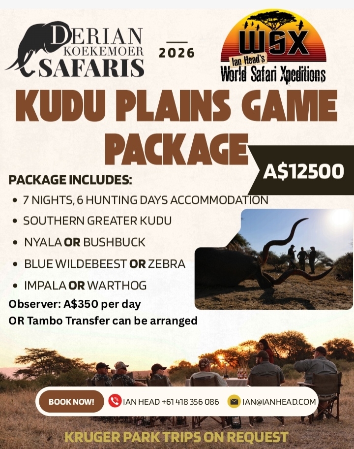 Kudu Plains Game Combination Package for DK Safaris