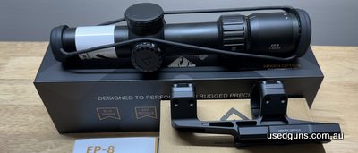 Price is posted. Brand new and unmounted, includes Arken ARP-34Z mount, 1-8x28 FFP scope with illuminated kill box reticle , manuals, box, bikini covers etc. gr