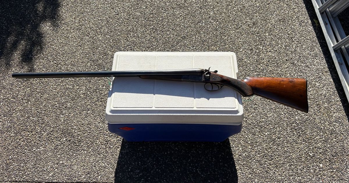 side by side barrel 12 G shotgun case hardened hammers BREDA (made in Italy)