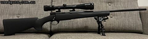 Howa 1500 in 22-250 Hogue stock, 22 inch barrel, As new in excellent condition. Very accurate rifle. Suit medium size game. Minimal use, reluctant sale but simp