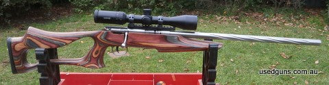 Hardly used, accurate gun. Australian made picatinny rail, Scope steel lever QD mounts. Rifle can now be used with night vision or thermal scope.
