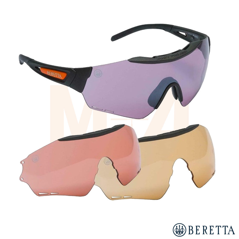 Beretta Puull Shooting Glasses 3 Lens