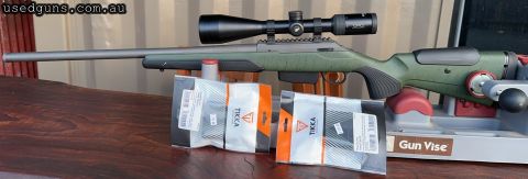 Tikka Supervarmint with GPO 2.5-15x56. Bought together, fired 13 rounds, as new condition. 2x extra brand new mags.