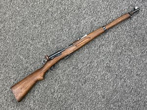 SWISS
SCHMIDT RUBIN
1911 CARBINE
7.5X55, 6 SHOT
STRAIGHT PULL ACTION
MATCHING NUMBERS
SWISS MILITARY MARKINGS
MANUFACTURED 1915
#37840

VGC+ $1290
