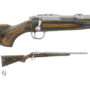 RUGER
7717WSMGL
77/17
17WSM 6 SHOT
STAINLESS STEEL
18.5" VARMINT BARREL
LAMINATE STOCK
NEW $2215