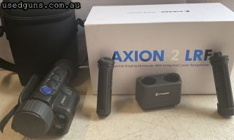 PURCHASED IN APRIL 2024 FOR A FRIEND WHO NOW CAN'T AFFORD IT. 12 um sensor 640x480 screen. 2 x 8 magnification. Two batteries & 2-stage charger with long batter