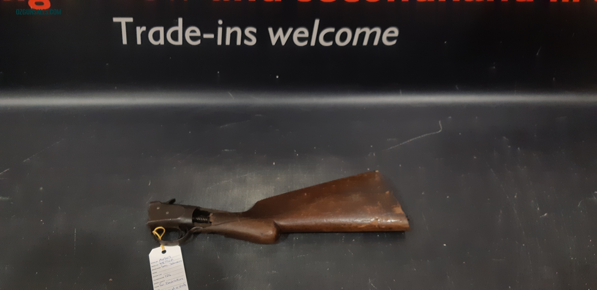 Iver Johnson 12G Single Barrel Shotgun - Blown up