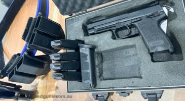 Heckler & Koch USP Expert Pistol Very good condition comes with 5mags belt and Left hand holster( if u like ).. still have factory o rings extra hammer. Owned f