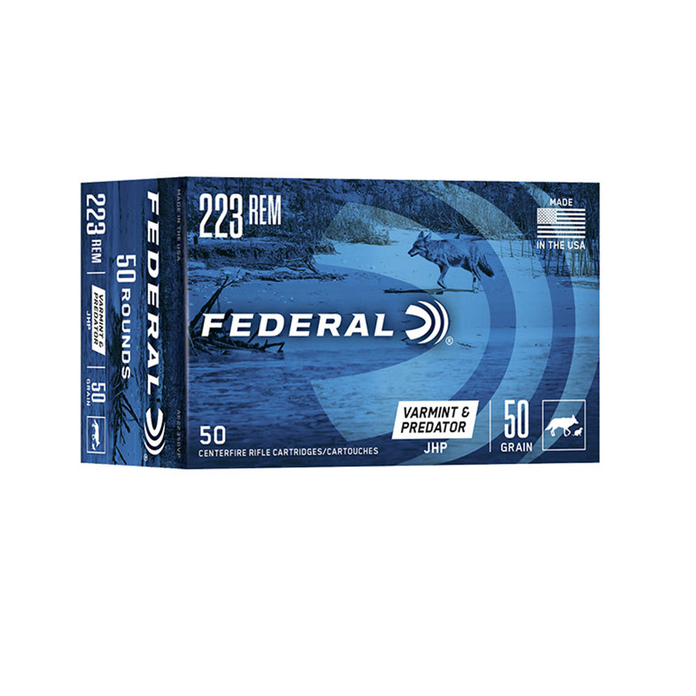 FEDERAL 223 50GR JHP AE VARMINT 50 PK