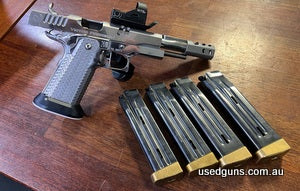 This Awesome Victor Precision STI International 2011 race gun is ready to get you going in Open. With 4 STI K-Mags. Ready to race!