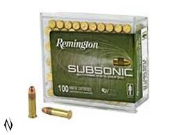 REMINGTON .22 SUBSONIC 40GN CPHP 100PK