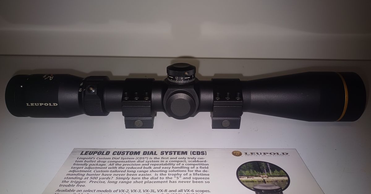 LEUPOLD VX-R 4-12x40 FireDot Duplex & BURRIS AR 3x32 Ballistic CQ