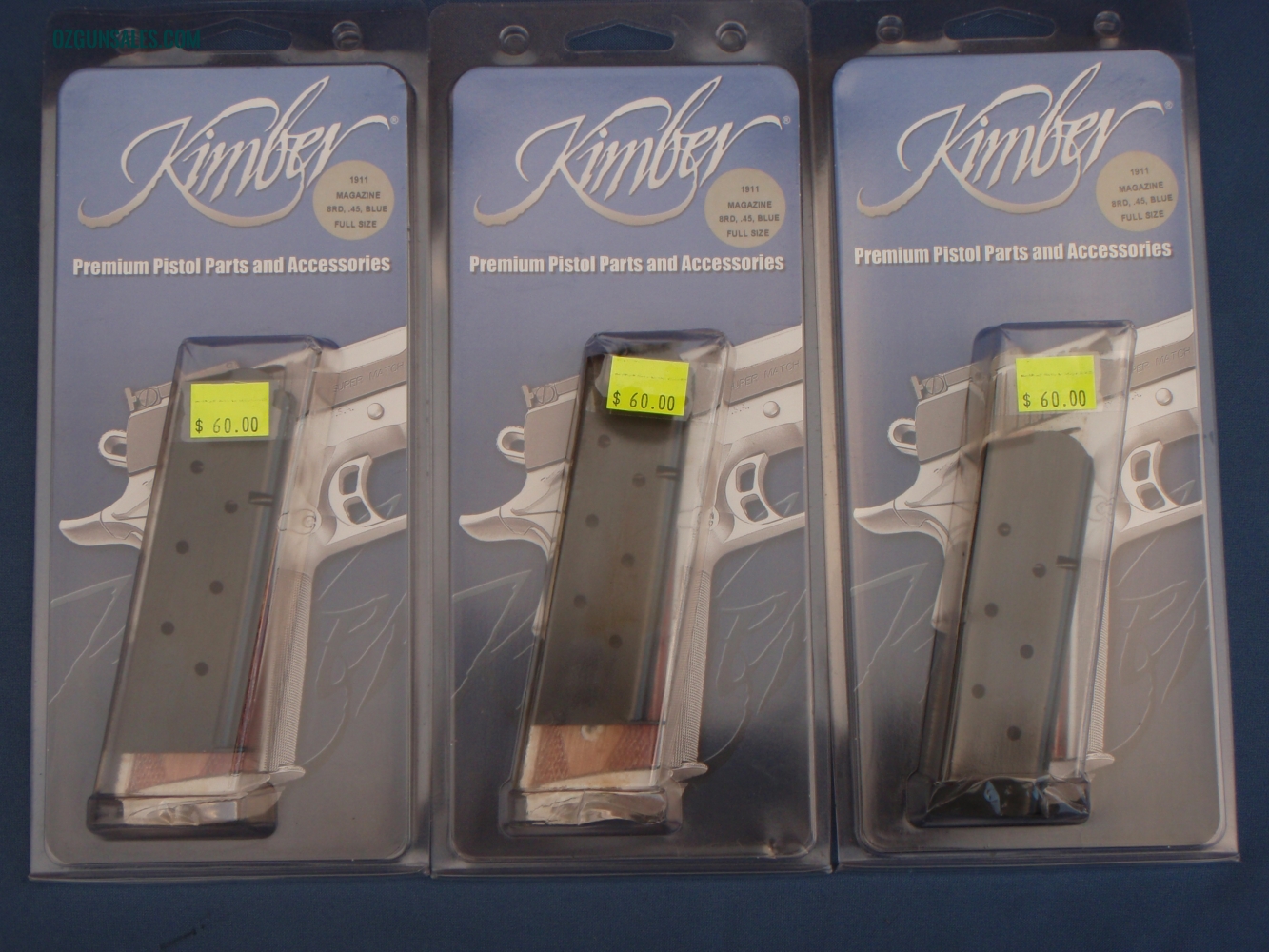 Spare Kimber 1911 8 Round -Cal: 45 Blued Magazines