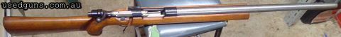 Interarms Mark X in 22-250. Custom built Bench rest rifle with massive Maddco bull barrel. Custom stock with no but pad. Bore is mint. This rifle was custom bui