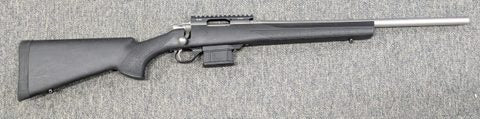 A Howa 1500 Mini Stainless Varmint in 223 Rem in very good condition.It has been classed as verry good overall but it does have a few marks on the barrel. This 
