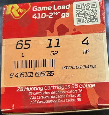 RIO STAR Game Load No 4 10G 2.5" 25Pk